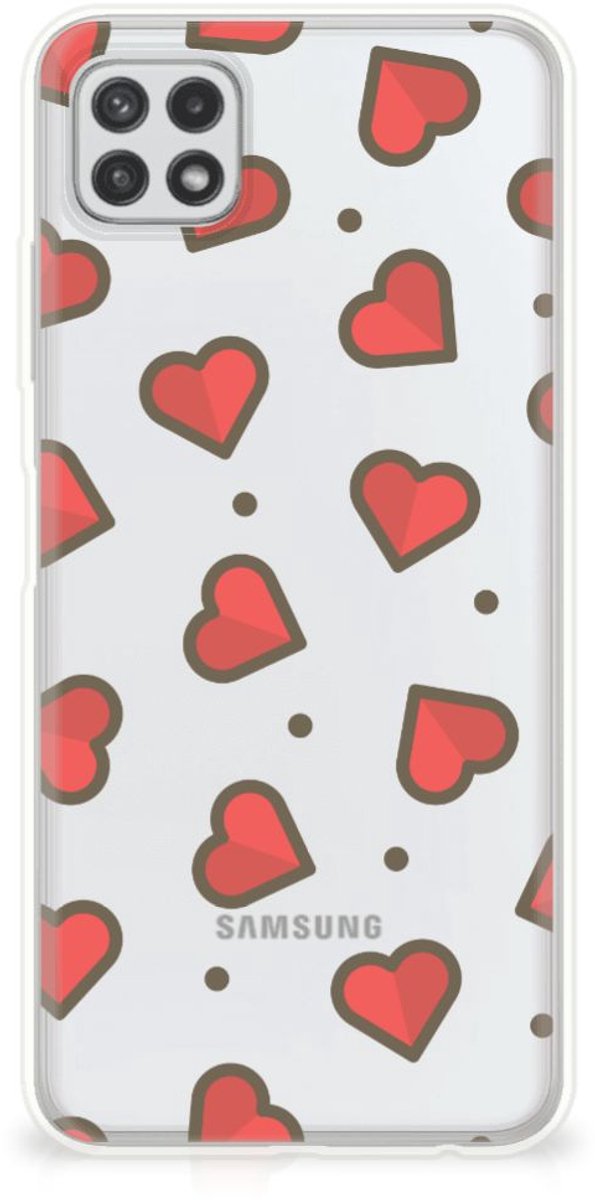 Samsung Galaxy A22 5G TPU bumper Hearts