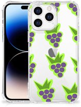 Coque Apple iPhone 14 Pro Max Coque pour téléphone portable avec bordure transparente Raisins