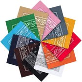 Zakdoek - Bandana - Rood - 54 x 54 Cm - Een Stuk