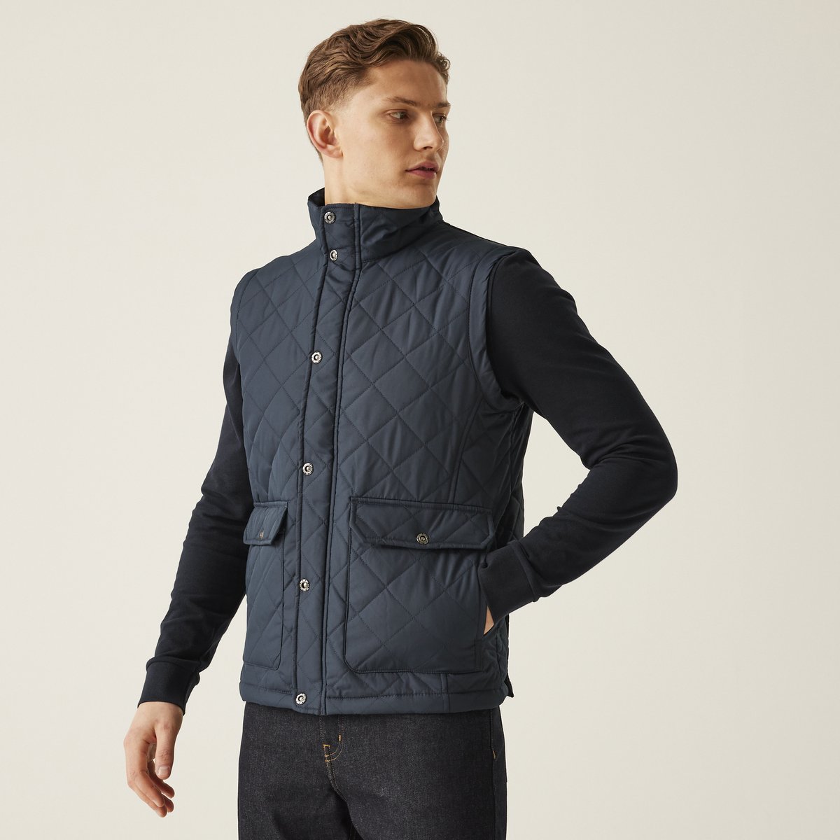 Jas Vest Heren Wandelen Tyler Blauw