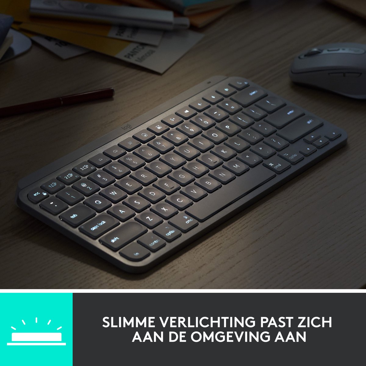 Logitech MX KEYS Mini - Draadloos Bluetooth Toetsenbord thumbnail 4