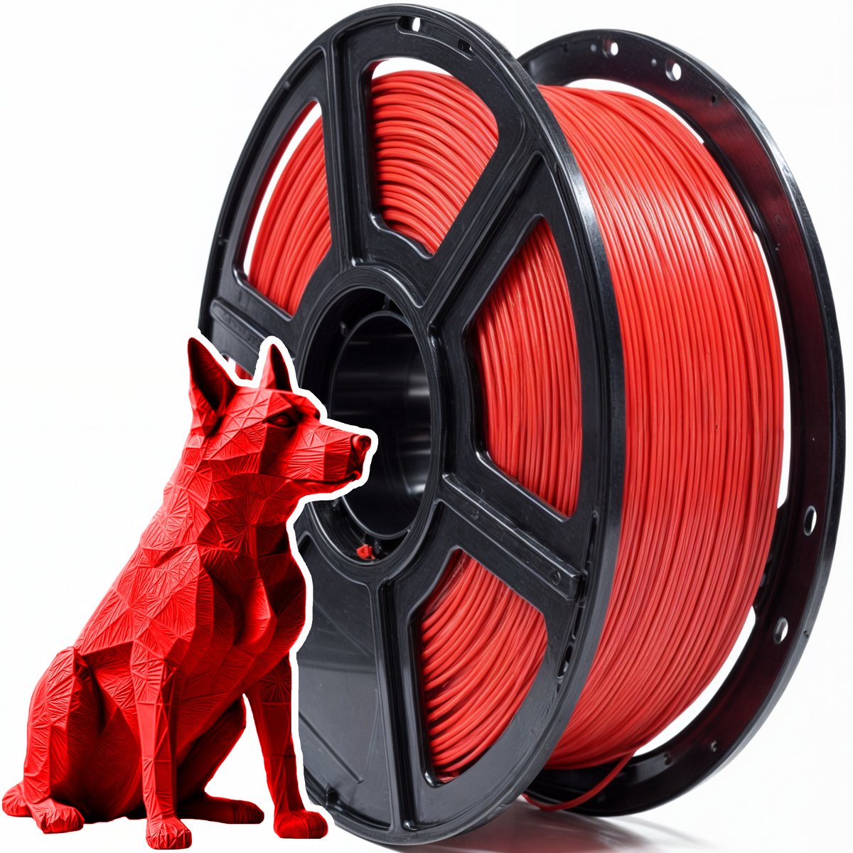 3D&Print PLA ABS Filament 1,75mm - 3d Pen Starterspakket Vullingen Kinderen - Hobby - Rood - 1 KG