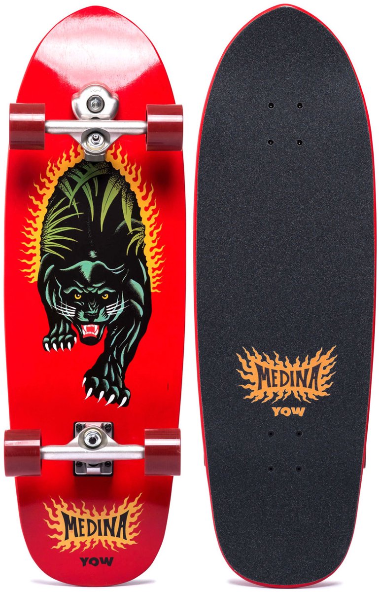 Yow Medina Panthera 33.5´´ Signature Series Surfskate Rood 10.5 Inches