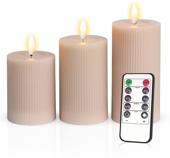 Meisterhome 3x Led Stompkaars Ribbel