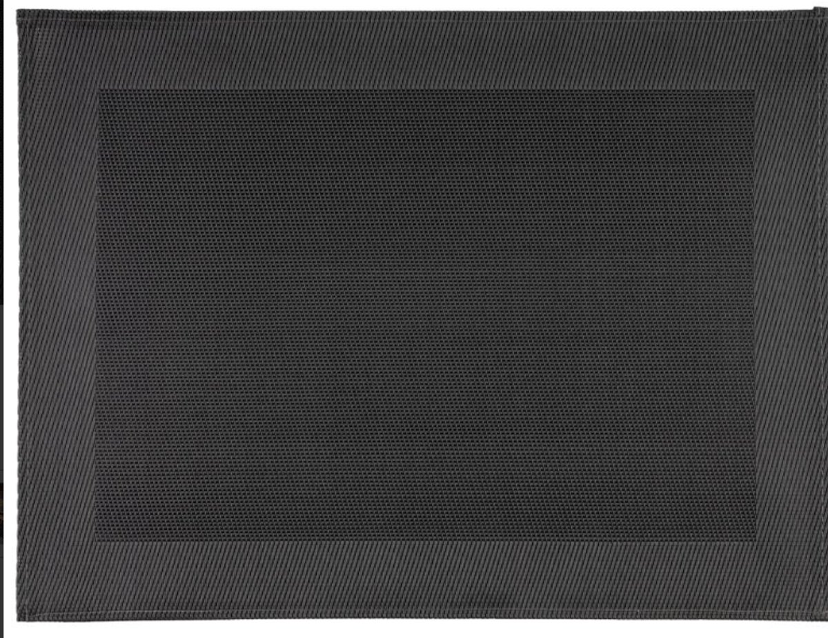 Placemat, fijne band, 45x33 cm, verpakt per 6 stuks, kleur frames zwart