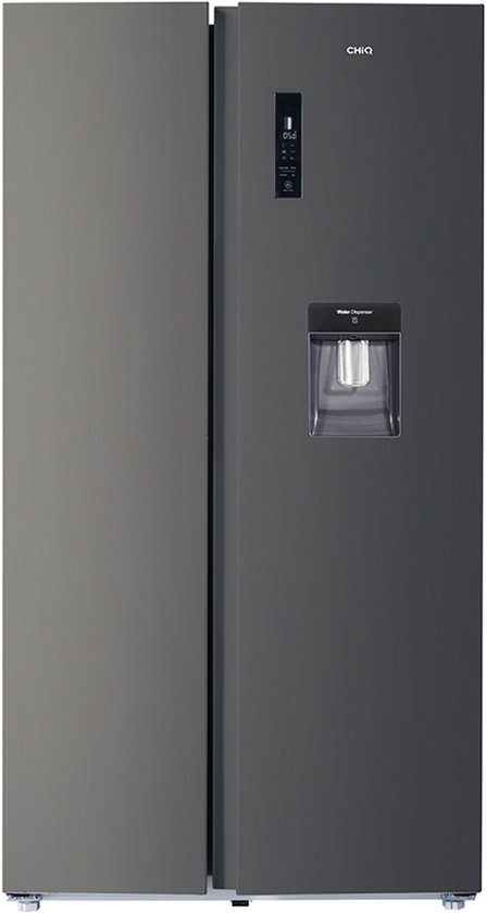 CHiQ FSS559NEI42D – Amerikaanse koelkast – 559 Liter – No Frost – 5.5 L Waterdispenser – Digitaal LED Display – Inverter Compressor – Snelvriezen tot -32℃ – 12 jaar garantie op compressor