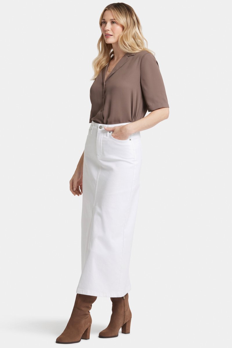 Lange Rok met hoge taille en een split