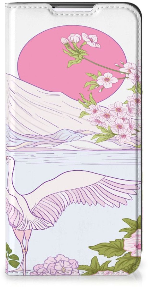 Standcase Hoesje voor Samsung Galaxy S22 Plus Hoesje maken Bird Standing