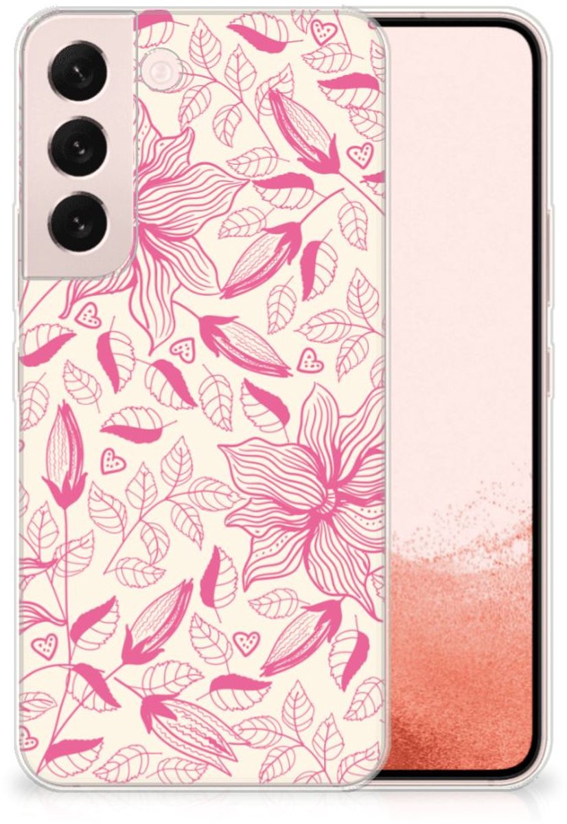 Samsung Galaxy S22 TPU Case Pink Flowers