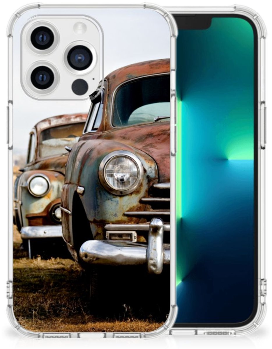 Apple iPhone 13 Pro Anti-shock Hoesje met foto Vintage Auto