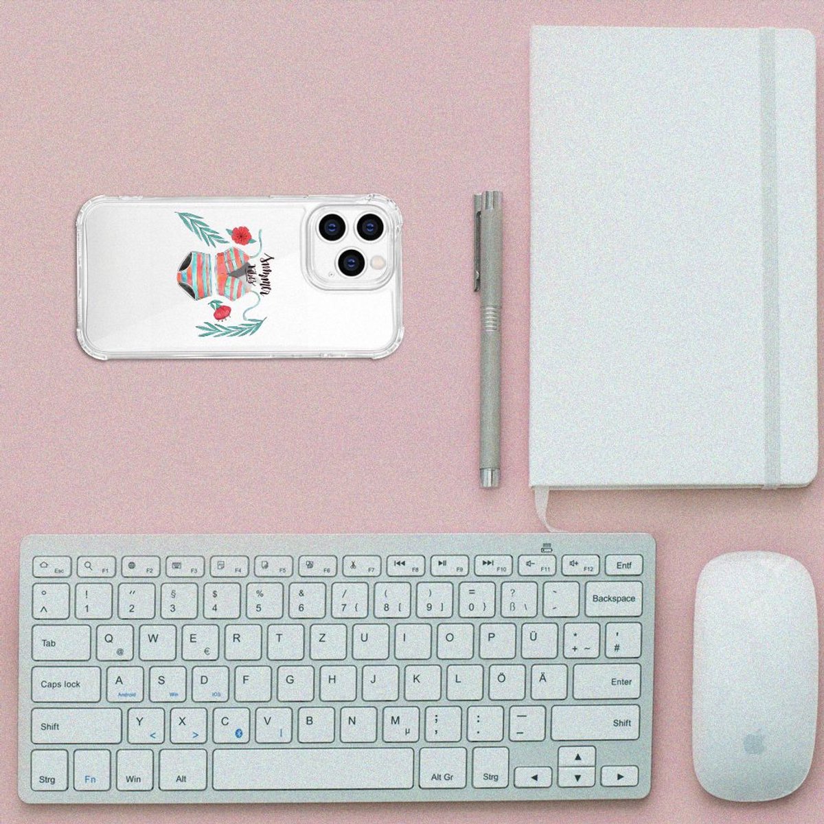 iPhone 14 Pro Stevig Bumper Hoesje Boho Summer