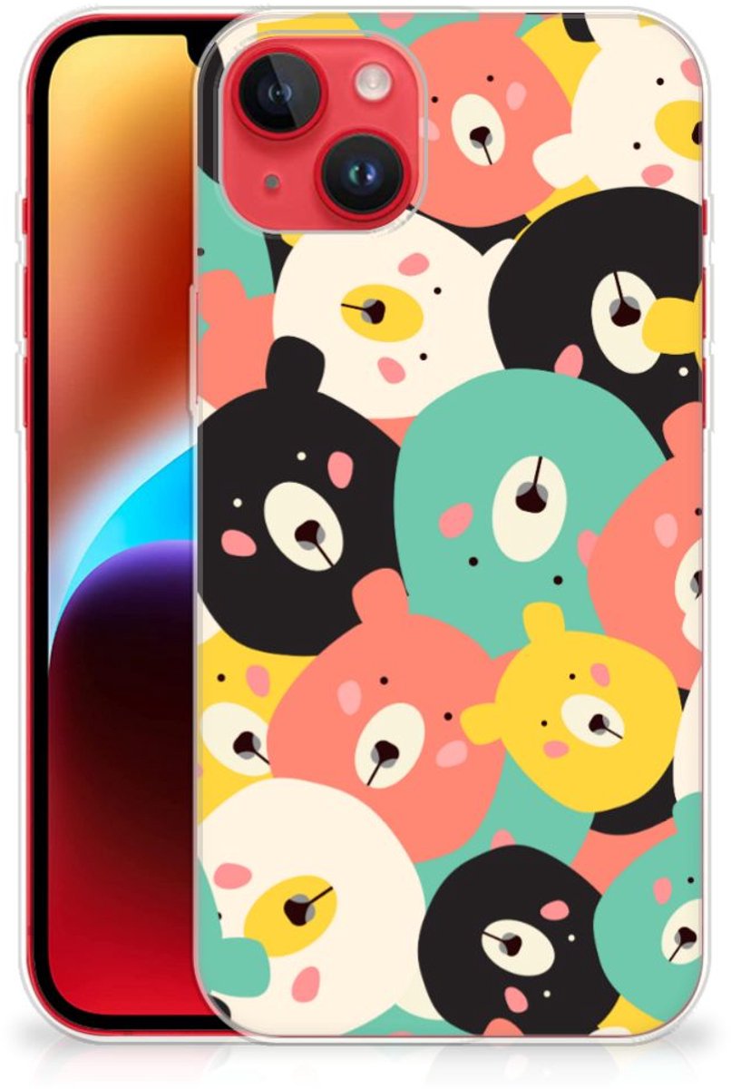TPU Hoesje voor iPhone 14 Plus Telefoonhoesje met Naam Bears