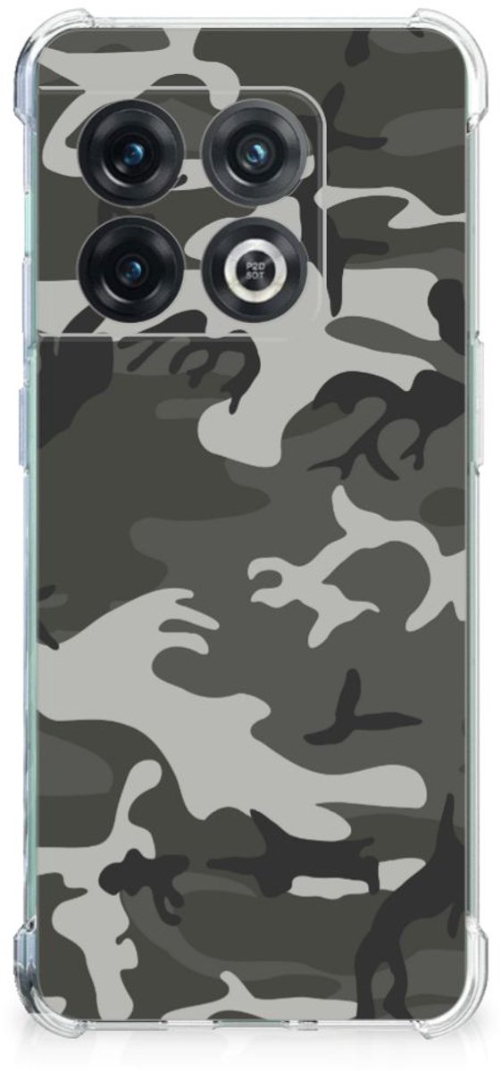 OnePlus 10 Pro Doorzichtige Silicone Hoesje Army Light