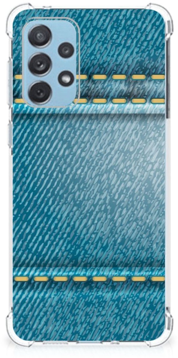 Samsung Galaxy A73 Anti Shock Bumper Case Jeans