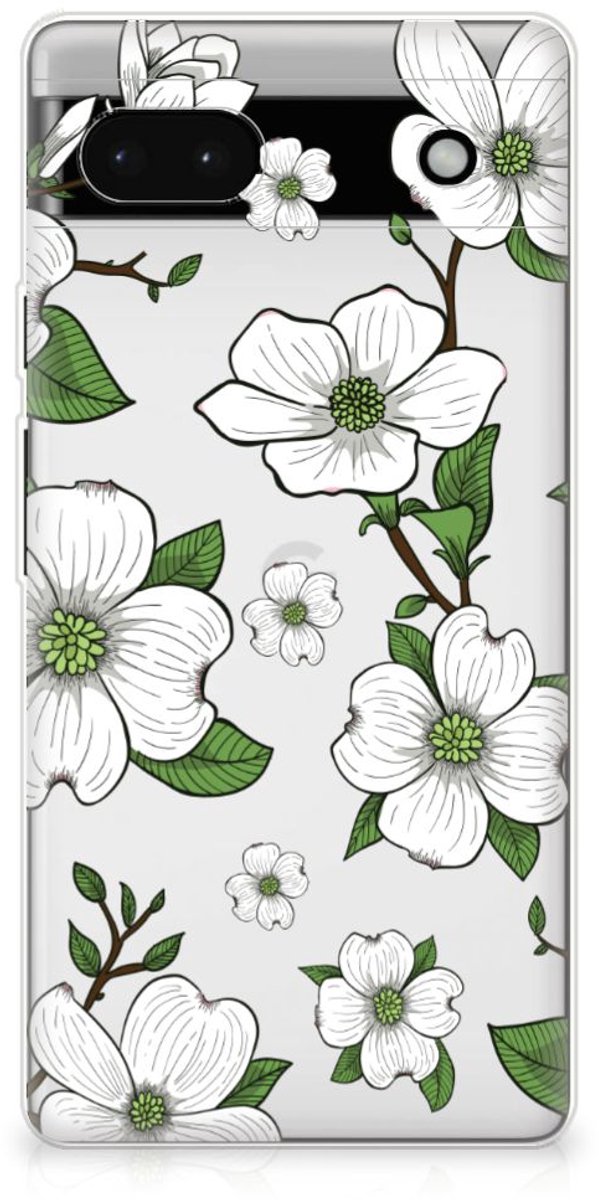 Google Pixel 6A TPU Case Dogwood Flowers