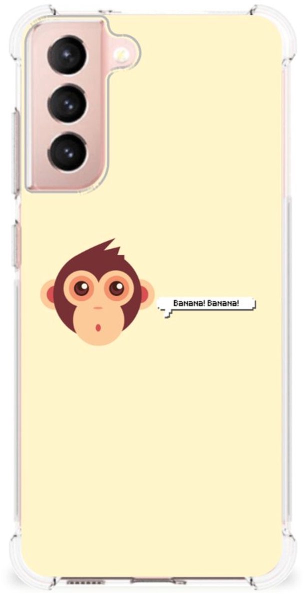 Samsung Galaxy S21 FE Stevig Bumper Hoesje Monkey