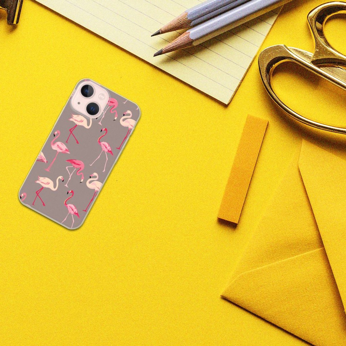 iPhone 13 mini TPU Hoesje Flamingo