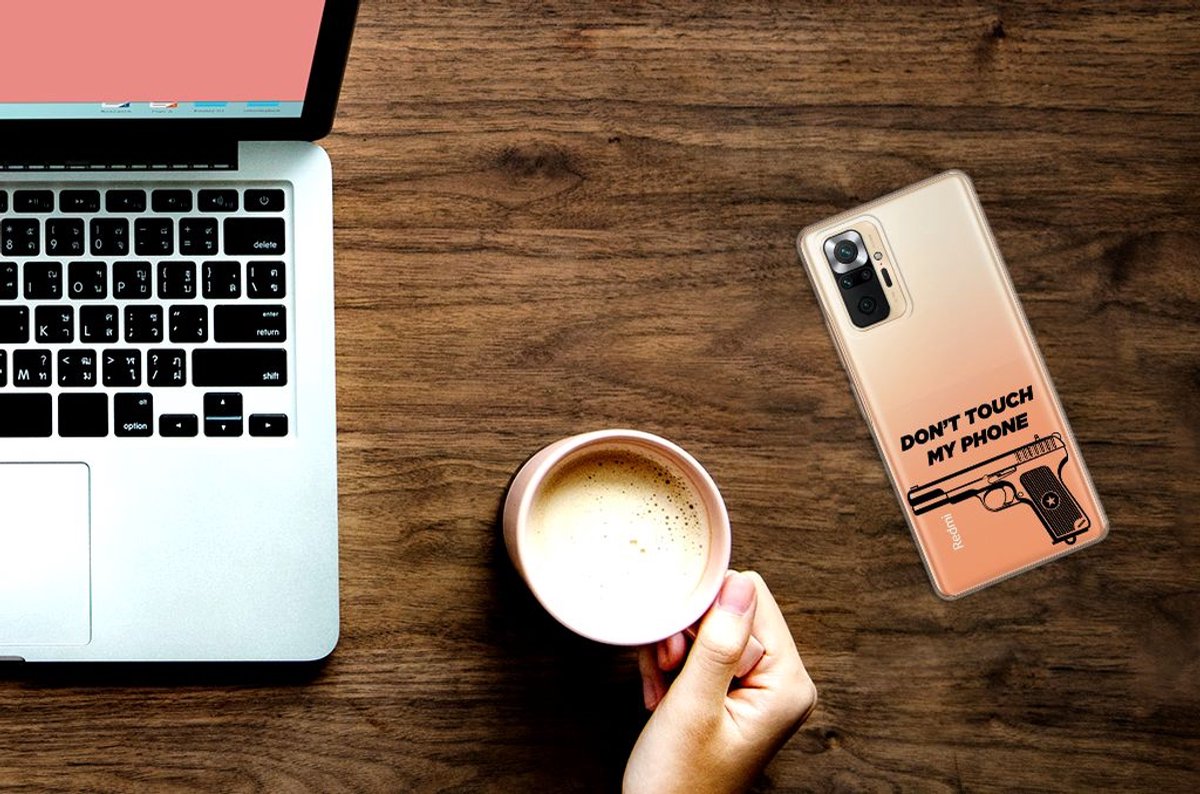 TPU Hoesje voor Xiaomi Redmi Note 10 Pro Silicone-hoesje Pistol DTMP