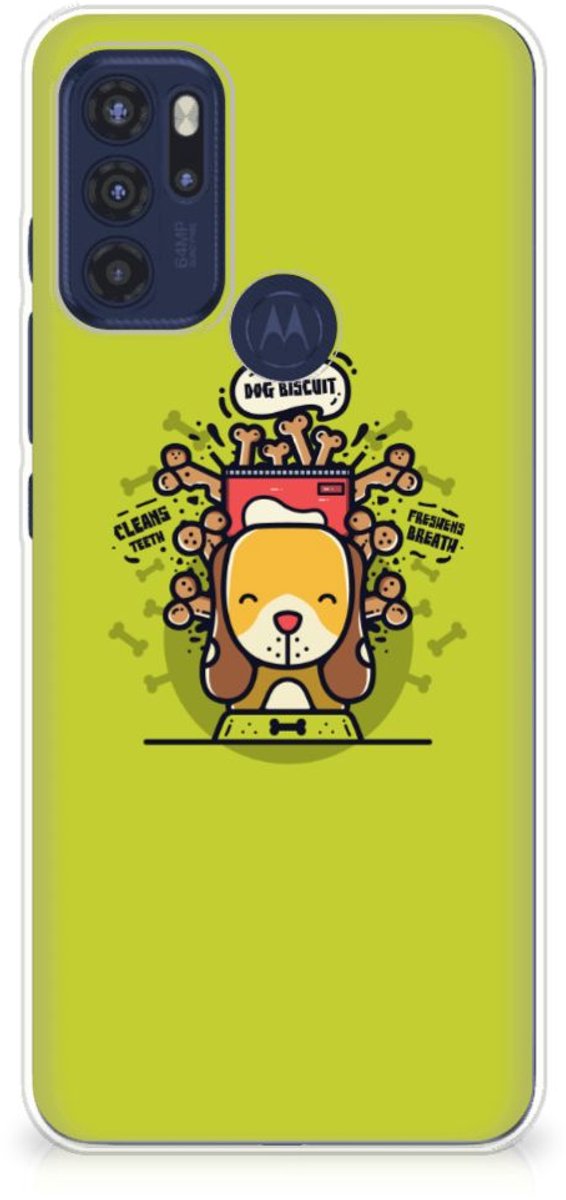 Motorola Moto G60s Telefoonhoesje met Naam Doggy Biscuit