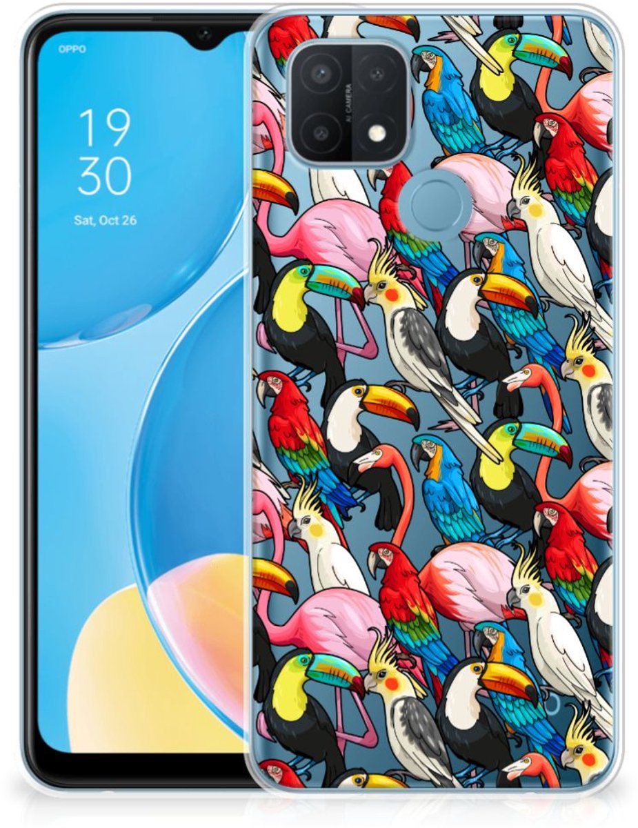 OPPO A15 TPU Hoesje Birds