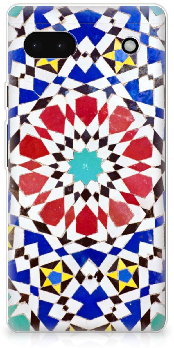 Google Pixel 6A TPU Siliconen Hoesje Mozaïek