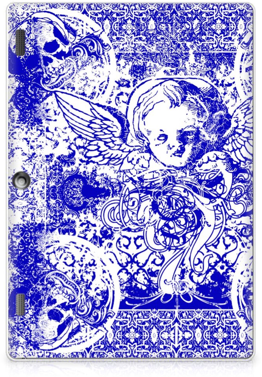 Tablet BackCover Lenovo Tab 10 | Tab 2 A10-30 Angel Skull Blauw