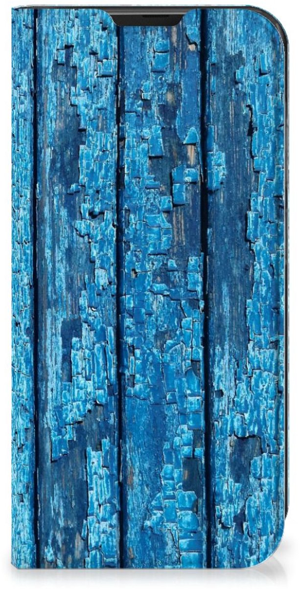 Samsung Galaxy Xcover 6 Pro Book Wallet Case Wood Blue