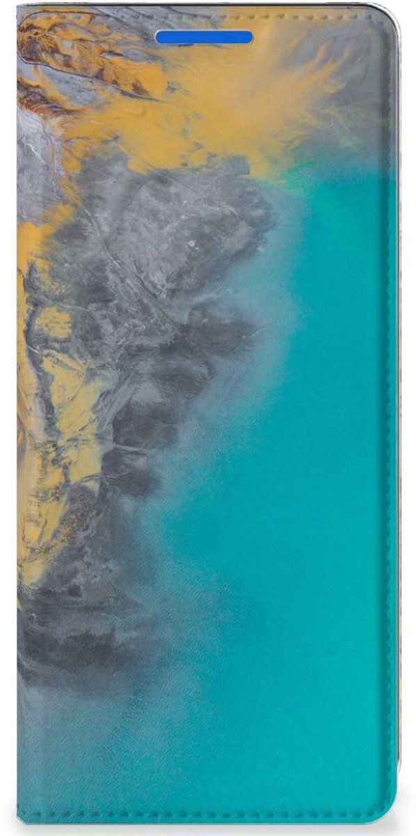 OPPO Reno 6 Pro Plus 5G Standcase Marble Blue Gold