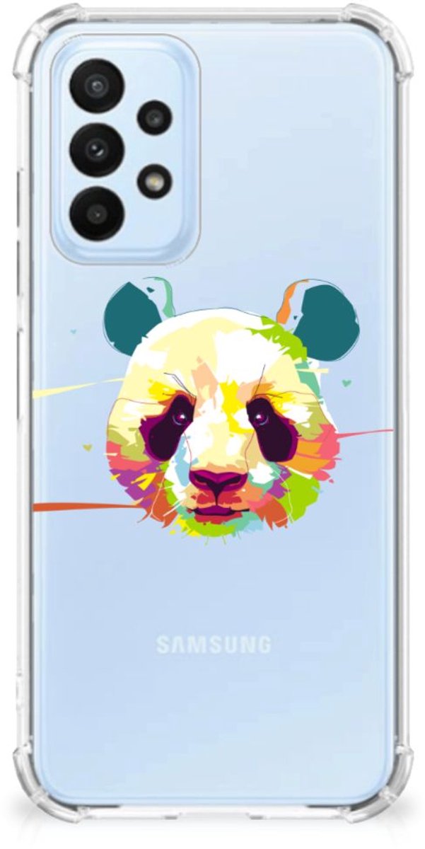 Samsung Galaxy A23 Stevig Bumper Hoesje Panda Color