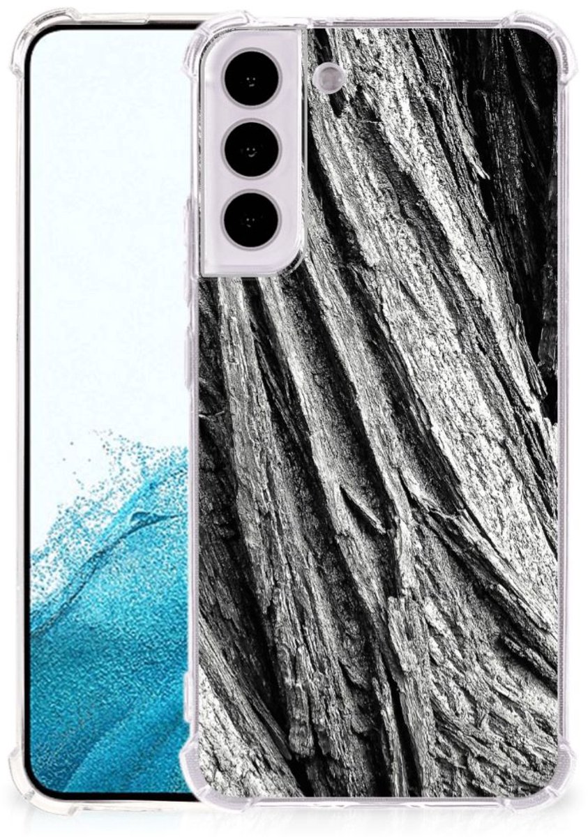 Stevig Telefoonhoesje Samsung Galaxy S22 Plus Boomschors Grijs