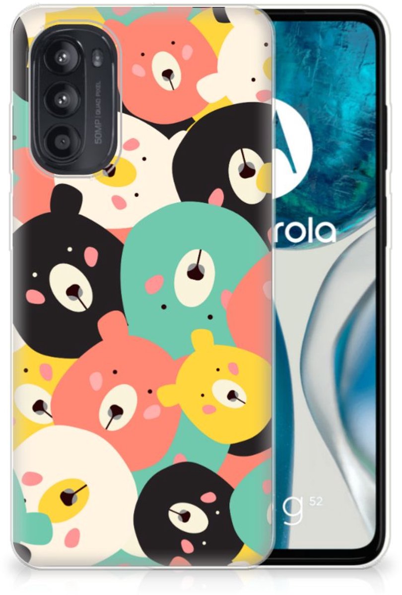 Motorola Moto G52/G82 Telefoonhoesje met Naam Bears