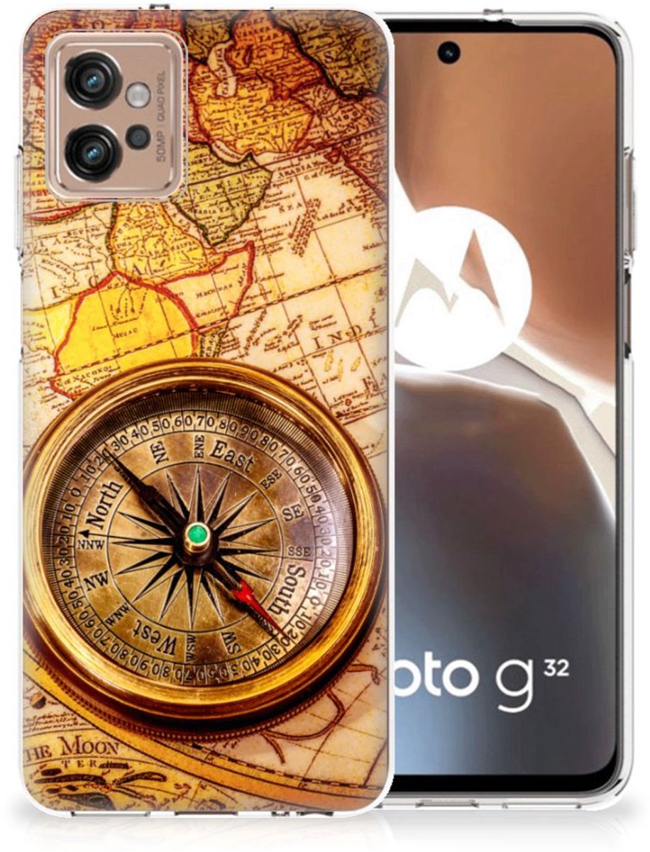 Motorola Moto G32 Siliconen Back Cover Kompas