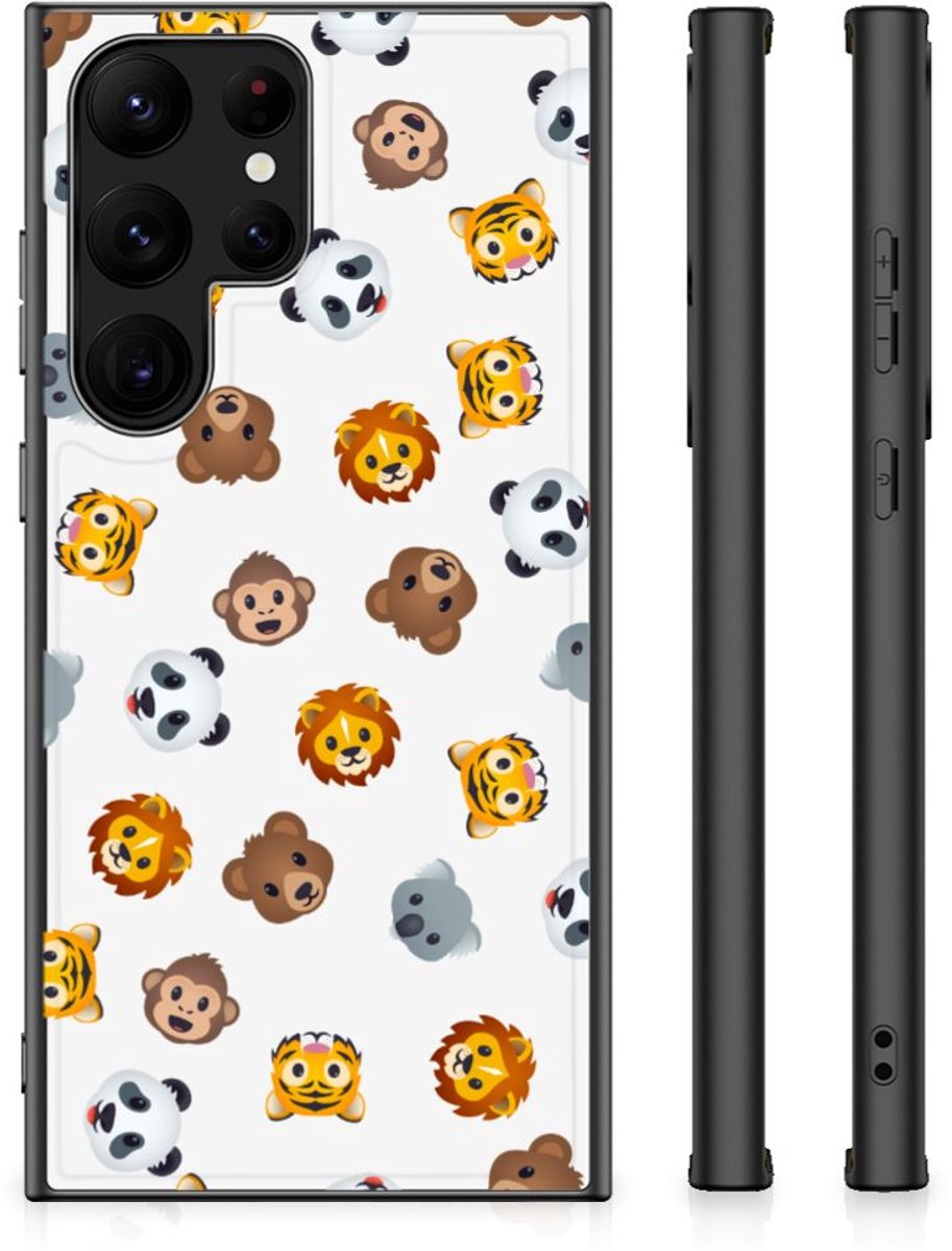 Back Case voor Samsung Galaxy S23 Ultra Dieren Emojis