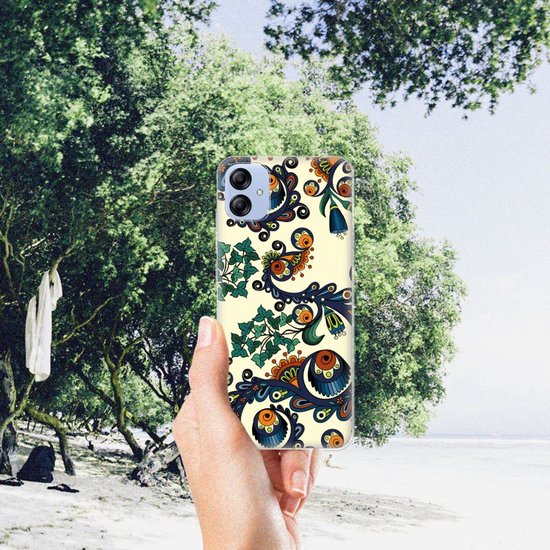 Siliconen Hoesje Samsung Galaxy A04e Barok Flower