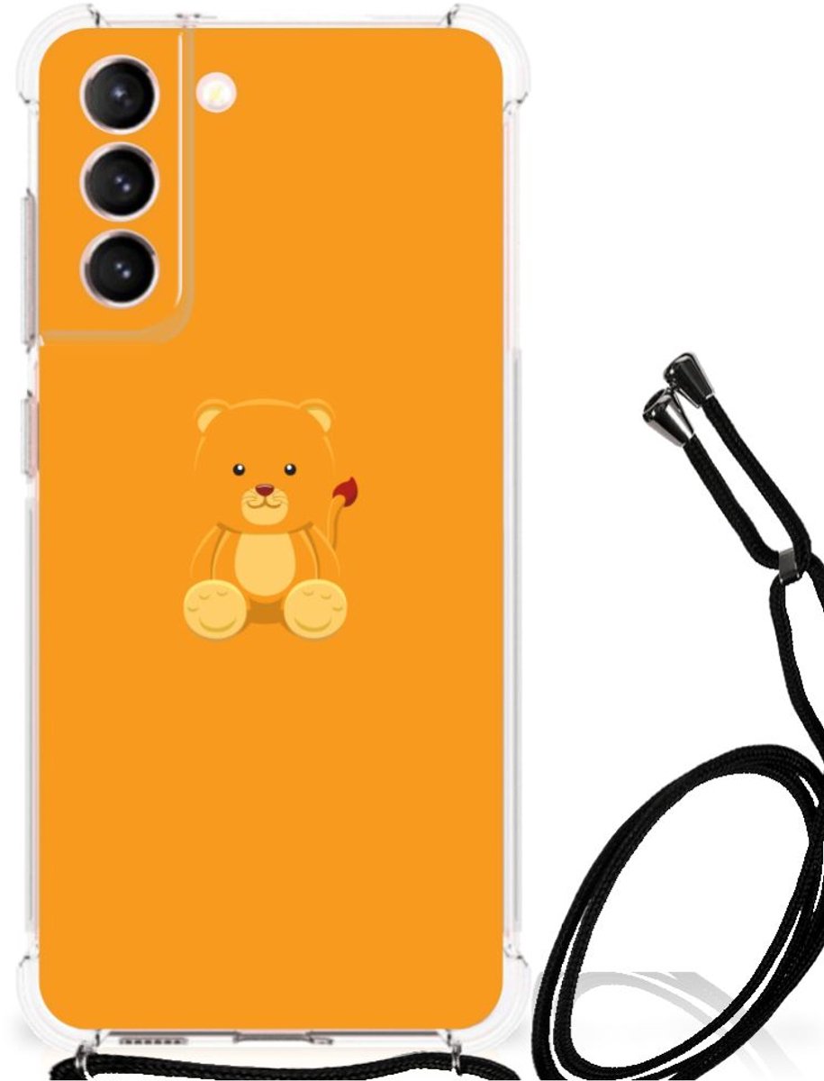 Samsung Galaxy S21 FE Stevig Bumper Hoesje Baby Beer