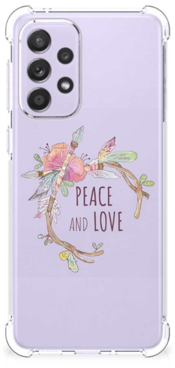 Samsung Galaxy A33 Stevig Bumper Hoesje Boho Text