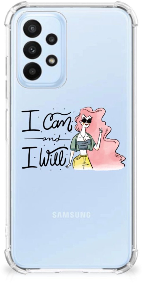 Samsung Galaxy A23 Stevig Bumper Hoesje i Can