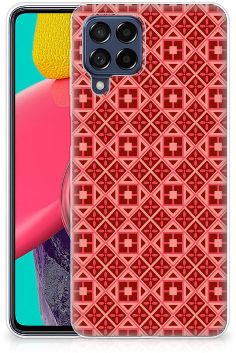 Samsung Galaxy M53 TPU bumper Batik Rood