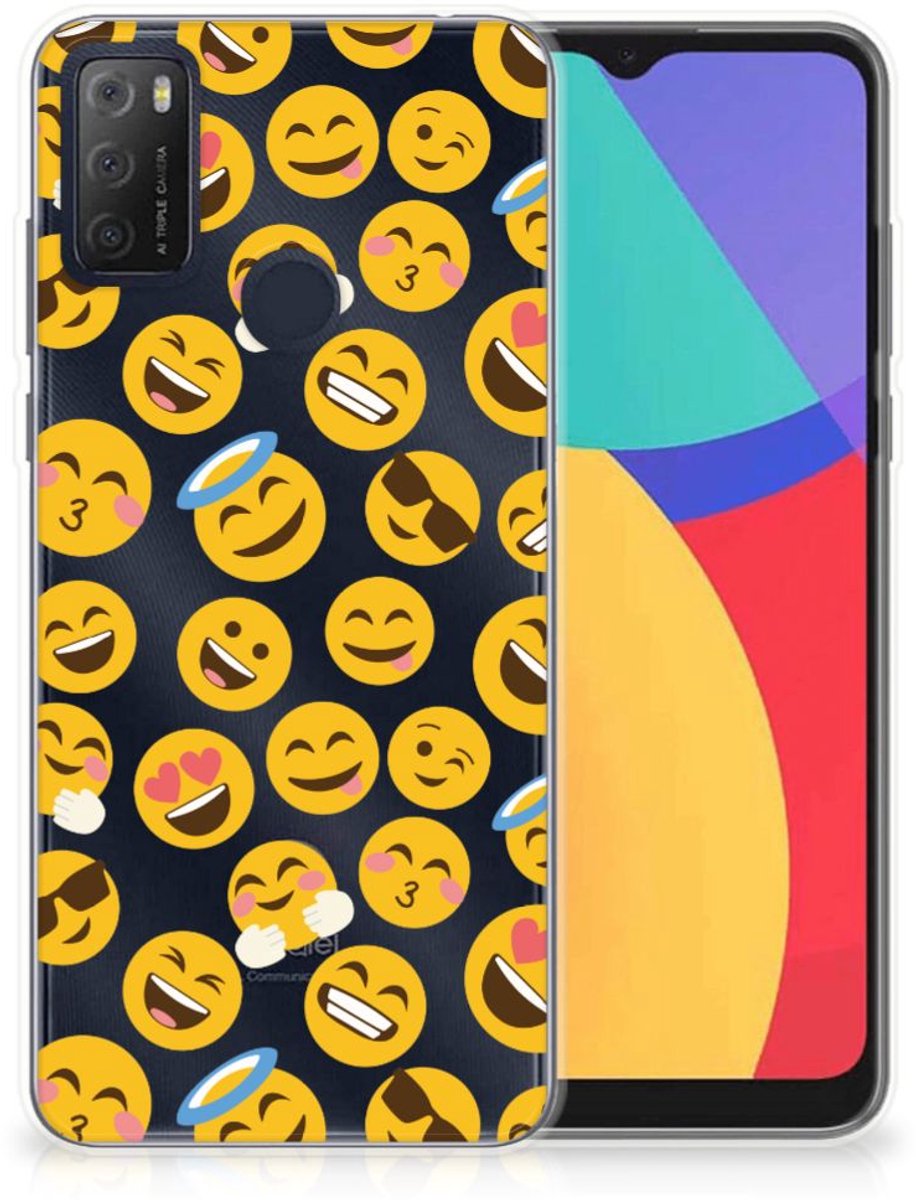 Alcatel 1S (2021) TPU bumper Emoji