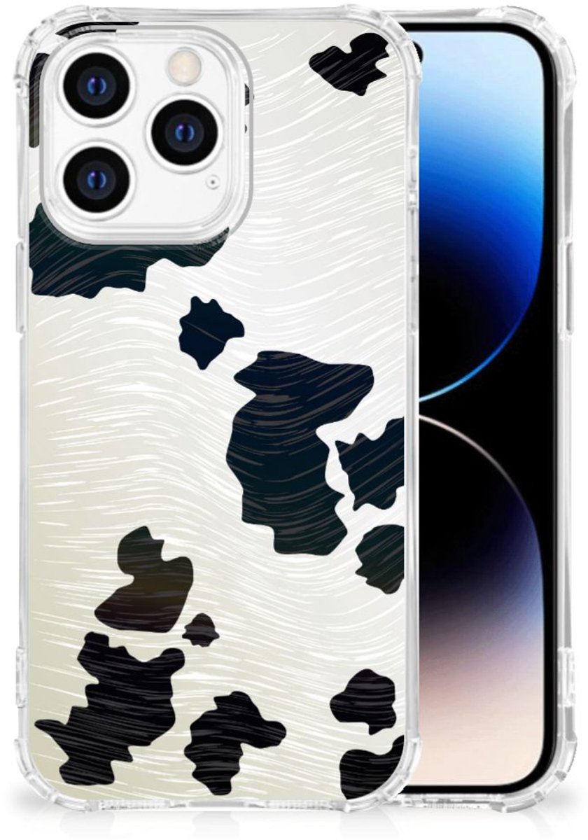 iPhone 14 Pro Case Anti-shock Koeienvlekken