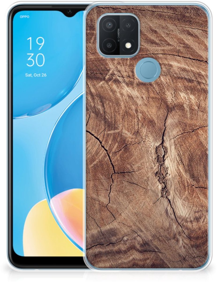 OPPO A15 Bumper Hoesje Tree Trunk