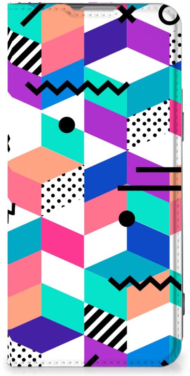 OnePlus Nord 2T Stand Case Blokken Kleurrijk