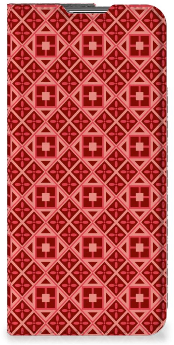 OPPO Find X5 Pro Hoesje met Magneet Batik Rood