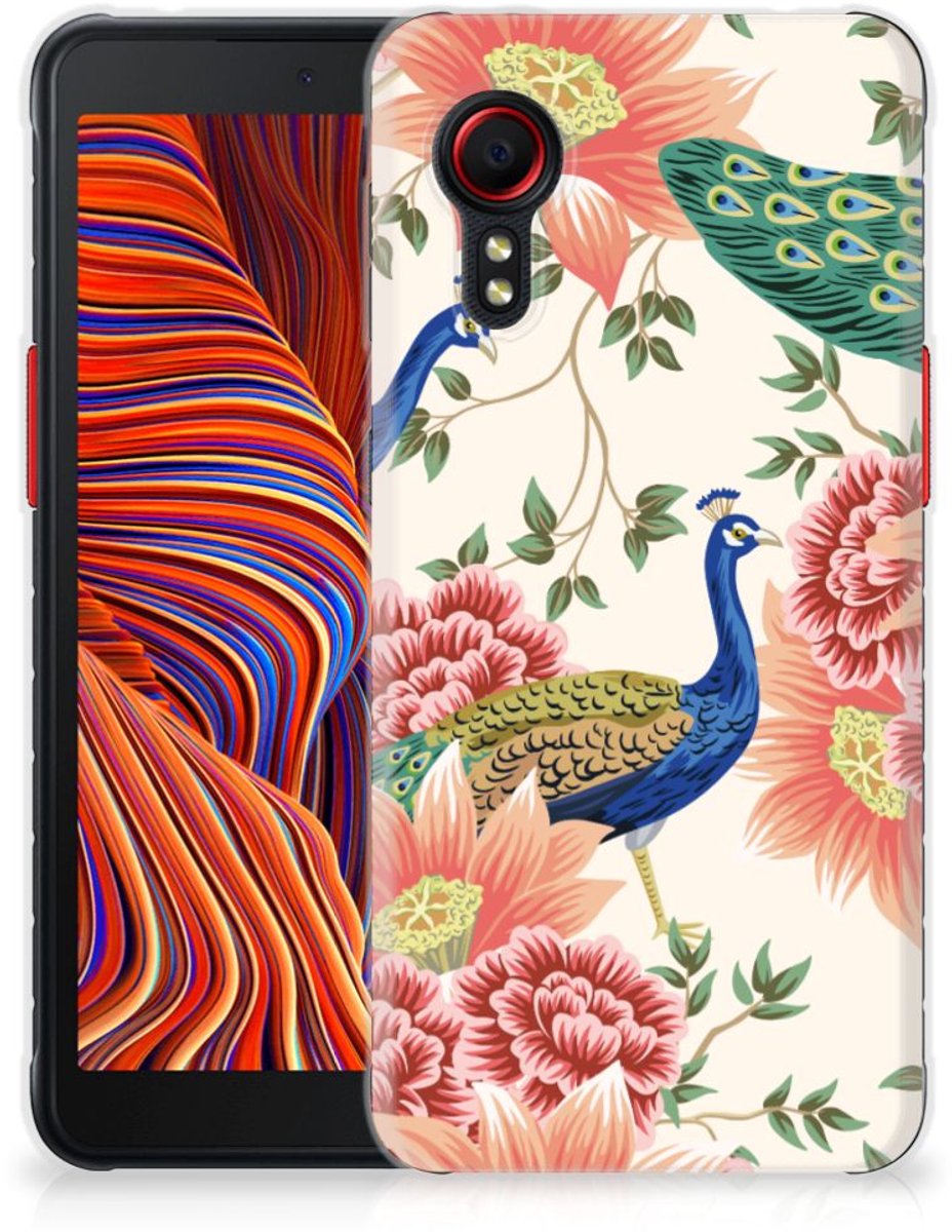 TPU Hoesje voor Samsung Galaxy Xcover 5 Pink Peacock