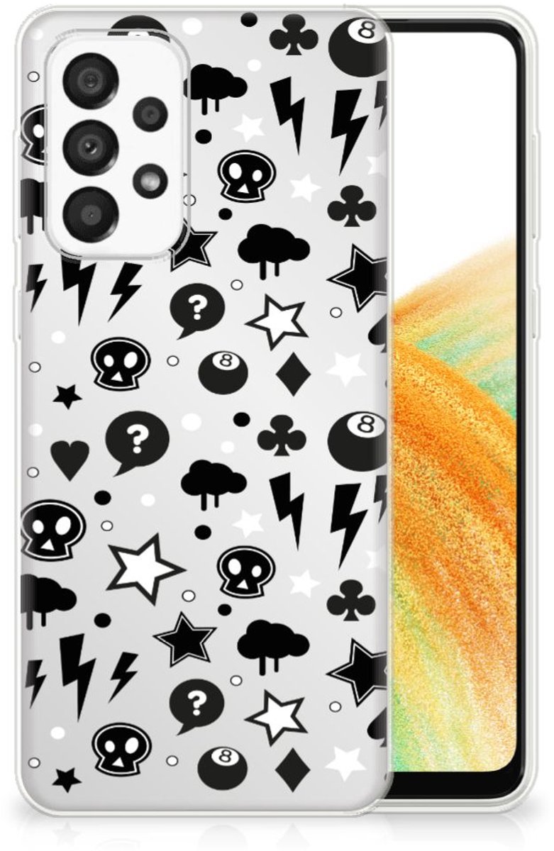 Silicone Back Case Samsung Galaxy A33 5G Silver Punk