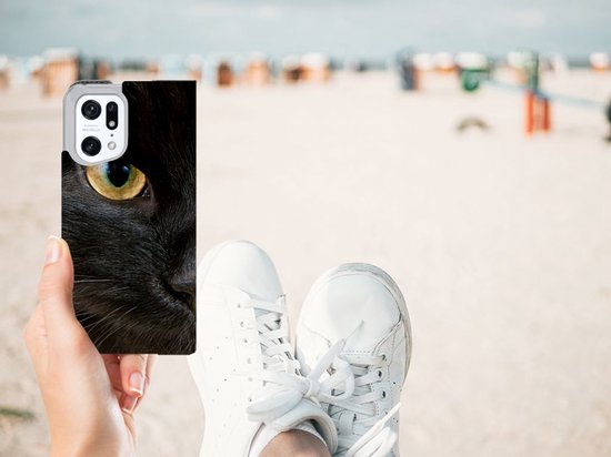 Coque de protection OPPO Find X5 Pro Phone Case Black Cat