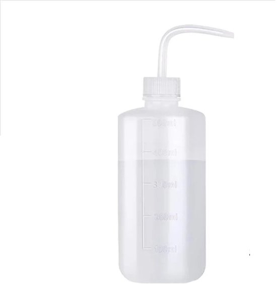 Spoel Fles Doseer Knijpfles Tattoo Squeeze Bottle voor Groene Zeep, Water of Desinfectiemiddel 250ml Transparant | Professionele Tatoeage, Beauty, PMU, Salon, Wimper, Kappers Barbier Studio Spuitfles | Plantenspuit | Waterfles | Hairdressing