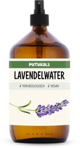 Puturals Lavendelwater 100% Biologisch - 1000ml - Puur en Vegan - Lavendelwater voor Gezicht en Haar - Lavendel Spray Kalmeert en Hydrateert