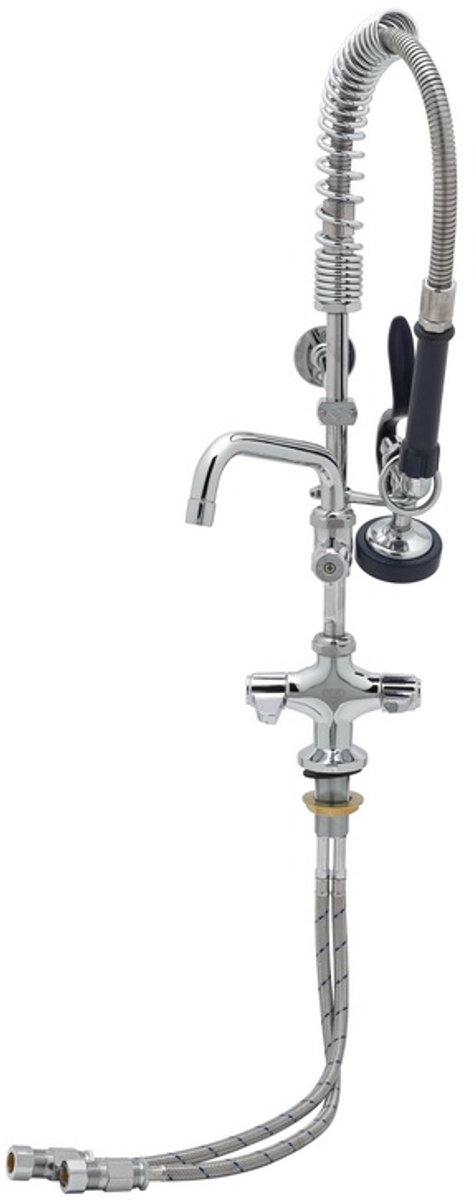 Professionele keukenkraan - Voorspoeldouche ”MINI” bladmontage T&S Brass | EMPV-2DLN-06