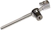 Vitrineslot Met Sleutel - Glasdeurslot Voor Schuifdeuren - Terrariumslot 120mm - Chroom Afwerking - Zonder Boren